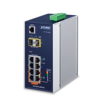 2. PLANET IGS-4215-4P4T2S Network Links Managed L2/L4 Gigabit Ethernet (10/100/1000) Supports PoE Blue, White