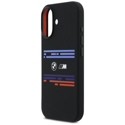 6. BMW M Silicon Horizontal Line MagSafe Case for iPhone 17 - Black