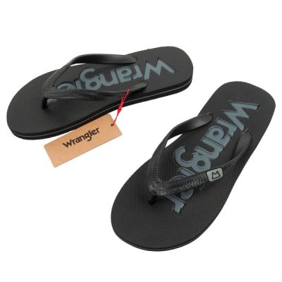 Wrangler men's flip-flops shoes Cole Flipflop black