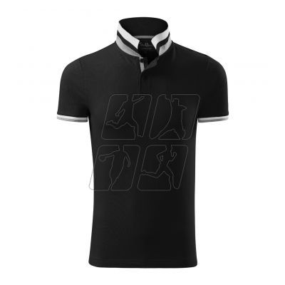 3. Malfini Collar Up M MLI-25601 black polo shirt