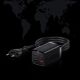 20. Baseus GaN3 Pro fast charger GaN 2 x USB Type C / 2 x USB 65W PD, QC4.0+, AFC, PPS + cable USB Type C - USB Type C 1m black (CCGP040101)