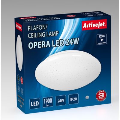 2. Modern Activejet OPERA 24 W LED ceiling light