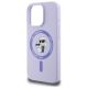 6. Karl Lagerfeld Silicone Karl&Choupette Heads Ring MagSafe Case for iPhone 16 Pro - Purple