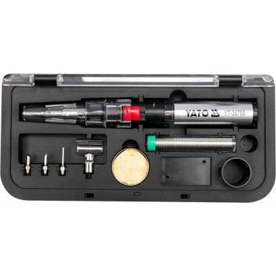 4. Yato YT-36706 Soldering Iron Gas Soldering Iron 1300 °C Black, Red, Stainless Steel