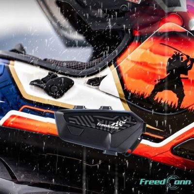 4. FreedConn F1 Plus V2 EU BT 5.4+EDR motorcycle intercom, range up to 500m, SPEAKING POLISH