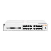 Aruba Instant On 1430 16G Class4 PoE 124W Unmanaged L2 Gigabit Ethernet (10/100/1000) PoE Support 1U White