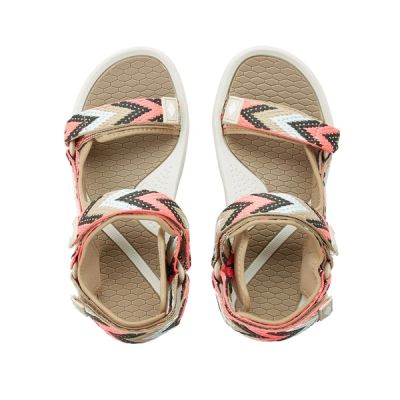 5. Lee Cooper women's shoes velcro sandals for summer on the beach light beige