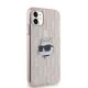 4. Karl Lagerfeld IML Choupette Head & Monogram case for iPhone 11 / Xr - pink