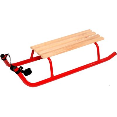 4. METAL SLEDGE FOR SLEEPING 2 PEOPLE, REINFORCED, RED