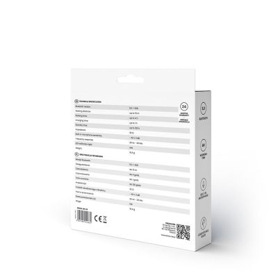 2. Wireless headphones, with microphone, with SAVIO WE-03 headphones (in-ear, sports; wireless, Bluetooth; with built-in microphone; black