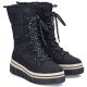 4. Water-resistant women’s snow boots with thick sole, black, Rieker Y6380-00