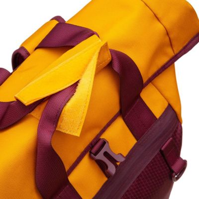 12. Rivacase 5321 15.6" 25L Laptop Backpack Burgundy-Yellow