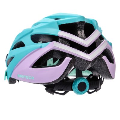 10. Meteor Marven pink/mint bicycle helmet