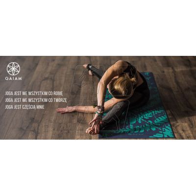 8. Gaiam Premium Auabergine Swirl 6mm 62892 yoga mat