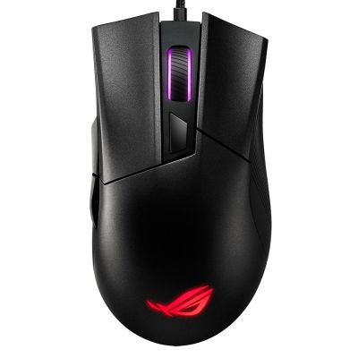 ASUS ROG Gladius II Core Gaming Mouse Right Side USB Type-A Optical 6200 DPI