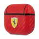 3. Ferrari FESA3CARE AirPods 3 cover red/red On Track PU Carbon