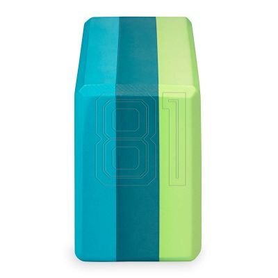 4. Gaiam Teal Tonal Tri 62207 Yoga Cube