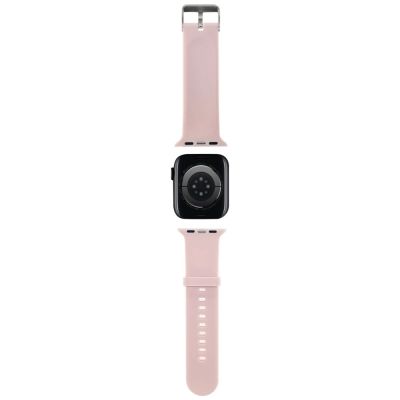 3. Karl Lagerfeld 3D Rubber Karl&Choupette Heads strap for Apple Watch 38/40/41mm - pink