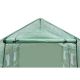 16. GREENHOUSE GARDEN TUNNEL 200x350x200CM PE GREEN STEEL STRUCTURE