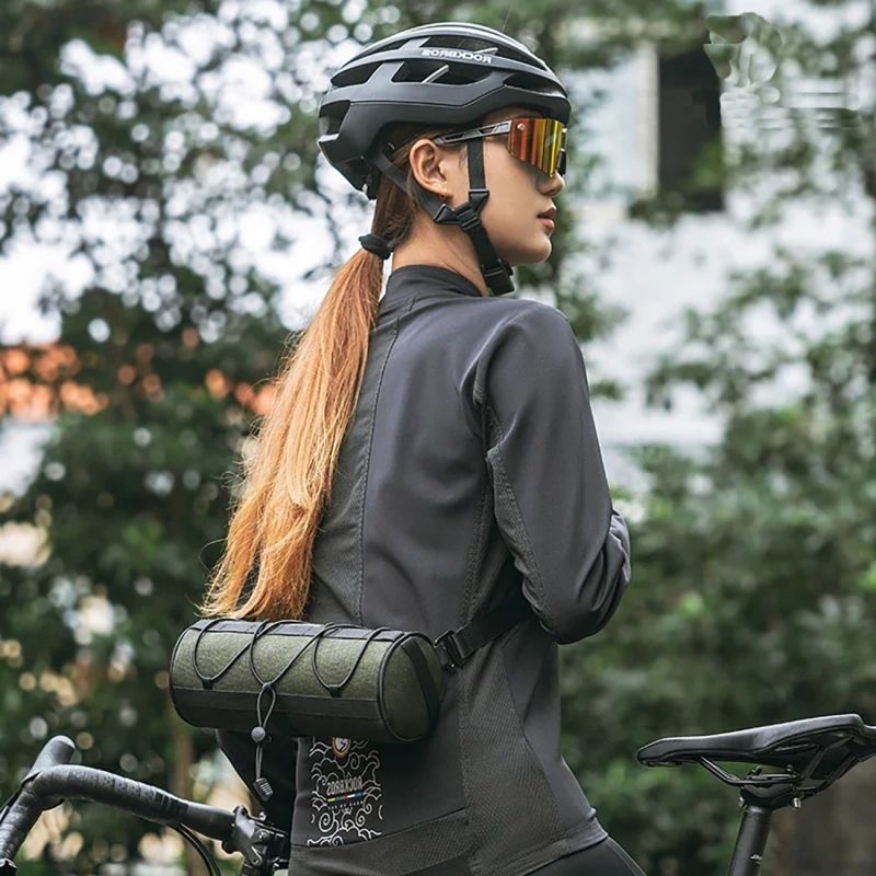 13. Rockbros 30110049001 bicycle handlebar bag 2 l - green