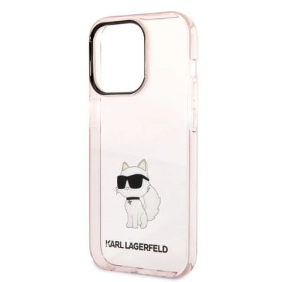 6. Karl Lagerfeld Ikonik Choupette case for iPhone 14 Pro Max - pink