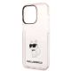 6. Karl Lagerfeld Ikonik Choupette case for iPhone 14 Pro Max - pink