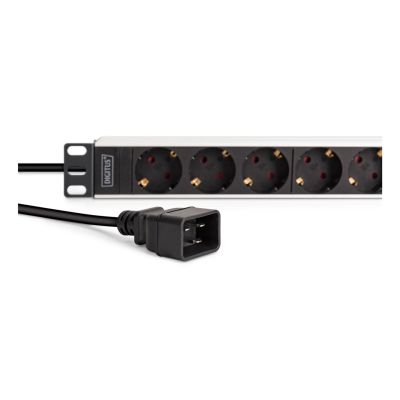 3. Digitus DN-95440 PDU 9-way power outlet 1U Black, Silver