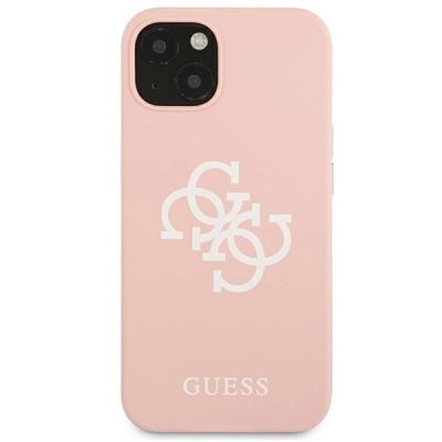 3. Guess GUHCP13SLS4GWPI iPhone 13 mini 5.4" pink/pink hard case Silicone 4G Logo