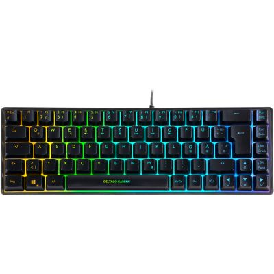 2. Deltaco Gaming GAM-158-DE USB QWERTZ Keyboard Scandinavia Black