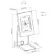6. POS stand for tablet and Maclean printer, 1kg max, MC-336