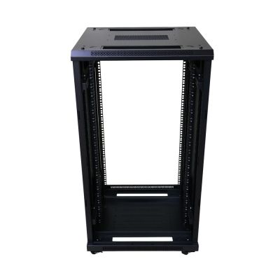6. Extralink Rack Cabinet 22U 600x800 Black Floor Standing