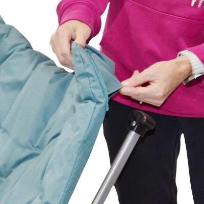 8. REDCLIFFS HIGH DELUXE CAMPING CHAIR WITH CUSHION BLUE