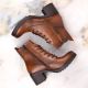 6. Potocki W WOL177B camel high heel and platform ankle boots