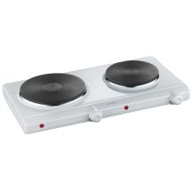 Severin DK 1042 cooktop White Countertop Sealed hob 2 zones