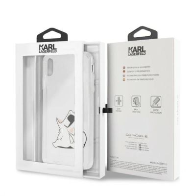 5. Karl Lagerfeld Choupette Fun iPhone Xs Max Case - Transparent