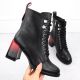 12. D&amp;A S.Barski ankle boots with decorative heel Premium Collection W MR880-132 OLI270