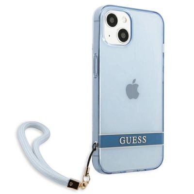 4. Guess GUHCP13SHTSGSB iPhone 13 mini 5,4 "blue / blue hardcase Translucent Stap