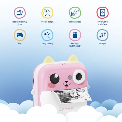 7. LAMAX InstaKid2 Plus Children's Camera, Pink