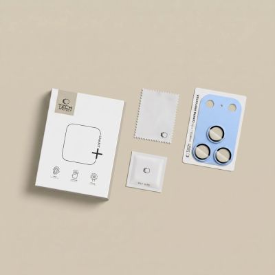 9. Tempered Glass Camera Module Protector Tech-Protect Camfull Fit+ for iPhone 18 Pro – Light Blue