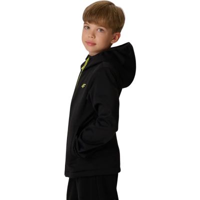 4. 4F Boys' M598 Softshell Jacket Deep Black 4FJWAW26TSOFM598 20S