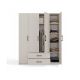 4. ROMANA WARDROBE 160X205 CASHMERE WITHOUT MIRROR SET