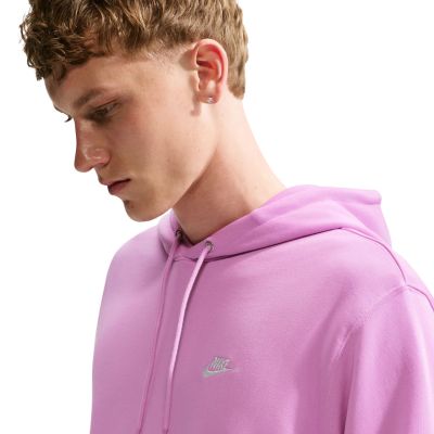 5. Nike Club FT PO Hoodie Men’s Sweatshirt, Pink FN3866 503