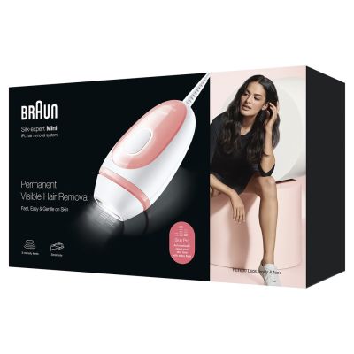 6. Braun Silk-expert PL1000 Intense Pulsed Light (IPL) Hair Remover Pink, White