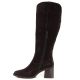 3. Women's leather cowboy boots with heels, suede, brown, Vinceza 133103