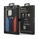 8. BMW Silicone Blue&Red Stripes M Collection Case for iPhone 15 Pro Max - Black