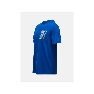 3. PEAK PERFORMANCE M Explore Graphic Tee Men's T-Shirt Blue