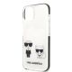 6. Karl Lagerfeld KLHCP13STPEKCW iPhone 13 mini 5.4" hardcase white/white Karl&Choupette
