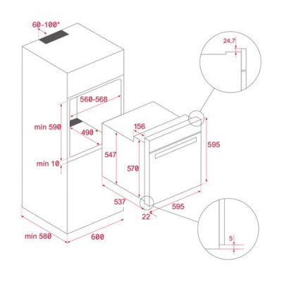 3. Teka NEO HSB 6250 P FBK 71 l 2615 W Black