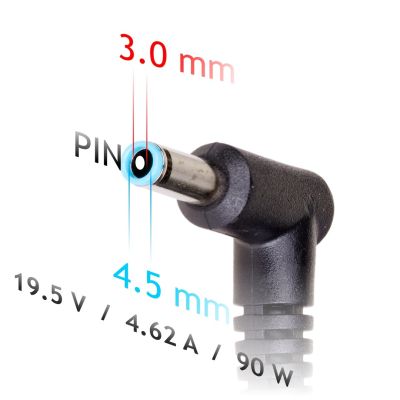 3. Akyga AK-ND-26 AC Adapter for Compaq, HP Notebook (19.5V; 4.62A; 90W; 4.5mm x 3mm)