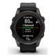 5. Garmin Fenix 7S Pro 42mm Sapphire Solar Gray Titanium DLC Watch with Black Strap